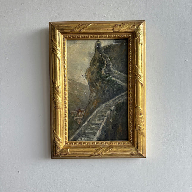 Rustic Scenery Oil Painting "Gilded Frame" Expressive Small Art Holland Art Shop