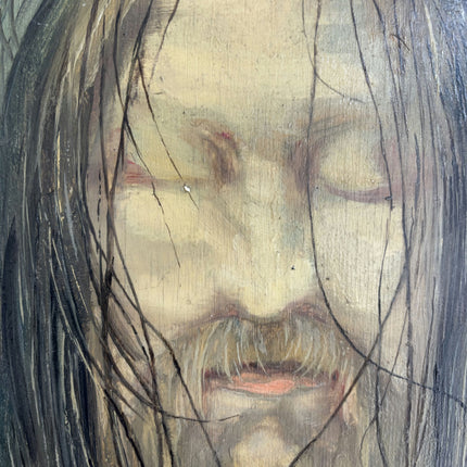 Rustic Portrait Oil Painting "Long-Haired Man" Classic Art Holland Art Shop