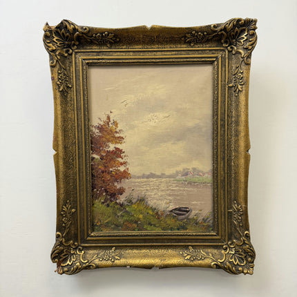Timeless Scenery Oil Painting "Ornate Frame" Authentic Artwork Holland Art Shop