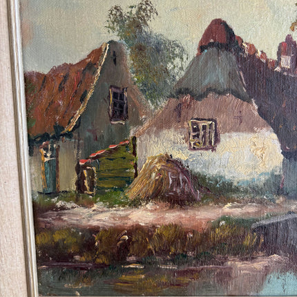 Handcrafted Landscape Oil Painting "Thatched Cottage" Timeless Art Holland Art Shop
