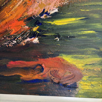 Handcrafted Scenery Oil Painting "Exploding Sun" Traditional Artwork Holland Art Shop
