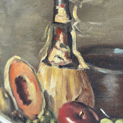 Authentic Still Life Oil Painting "Bottle And Peach" Classic Artwork Holland Art Shop