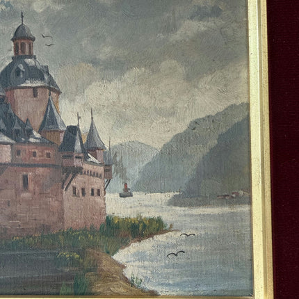 Refined Seascape Oil Painting "Framed Painting" Vintage Small Art Holland Art Shop
