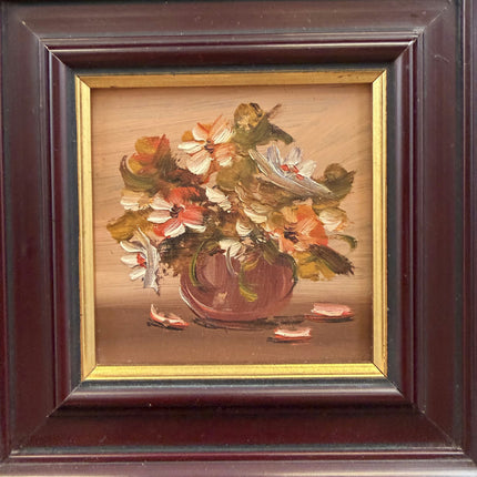 Classic Floral Still Life Oil Painting "Flower Vase" Vintage Small Art Holland Art Shop