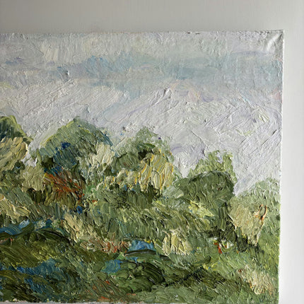 Detailed Landscape Oil Painting "Green Foliage" Expressive Artwork Holland Art Shop
