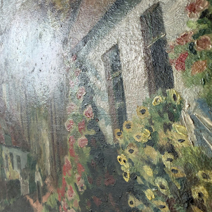 Refined Oil Painting Landscape "Flowering Cottage" Fine Medium Art Holland Art Shop