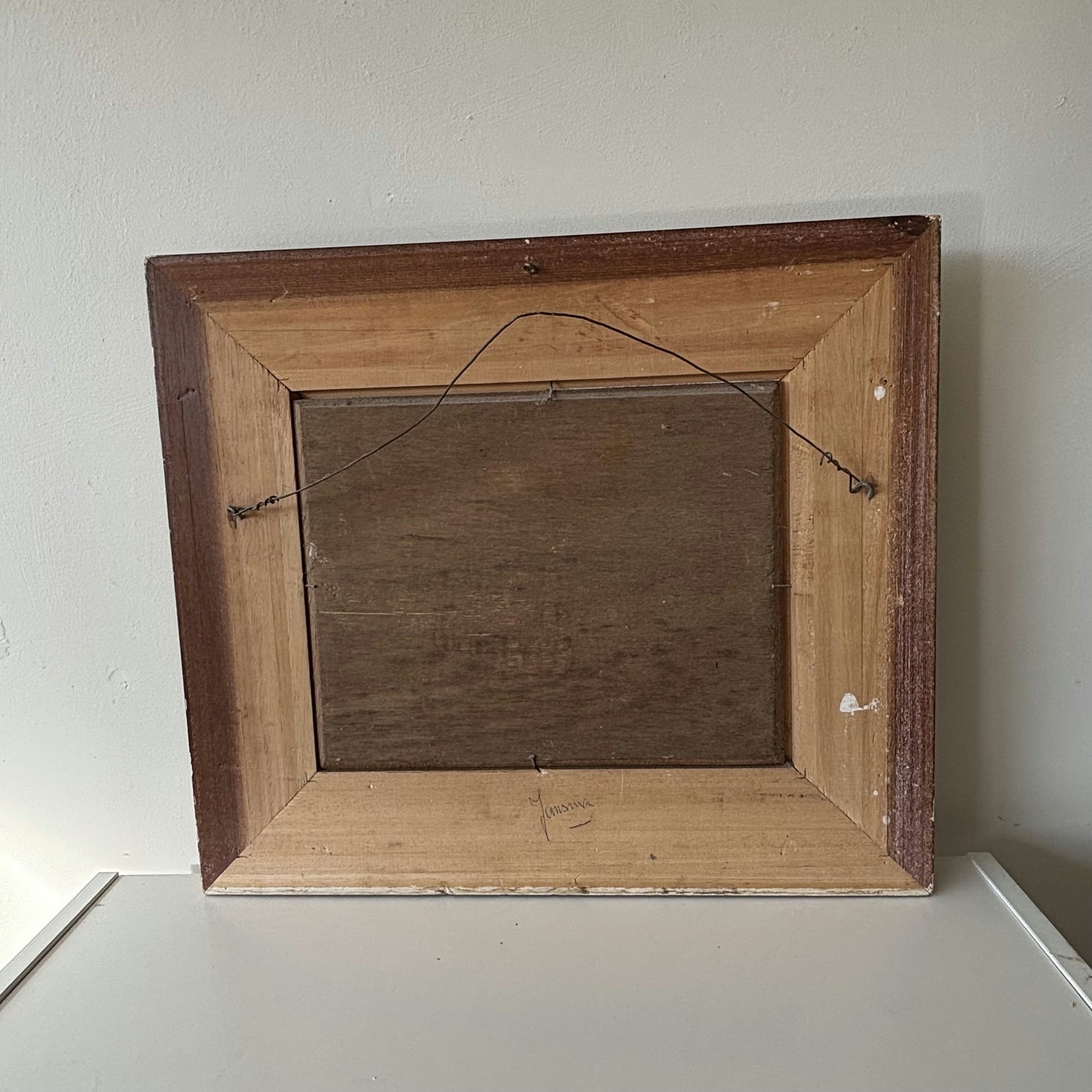 Expressive Oil Painting Cityscape "Stone Bridge" Vintage Medium Art