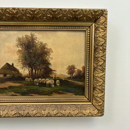 Vintage Landscape Oil Painting "Gilded Frame" Refined Artwork Holland Art Shop