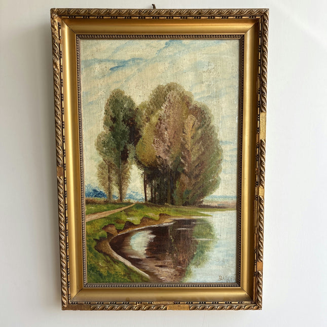 Timeless Landscape Oil Painting "Clustered Trees" Traditional Art Holland Art Shop