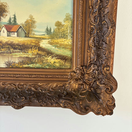 Rustic Landscape Oil Painting "Country House" Detailed Art Holland Art Shop