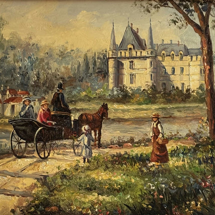 Elegant Figurative Oil Painting "Woman With Basket" Detailed Small Art Holland Art Shop
