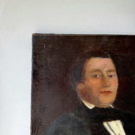 Classic Oil Painting Portrait "Dapper Gentleman" Traditional Belgique Artwork Holland Art Shop