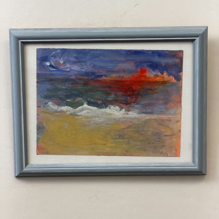 Traditional Seascape Acrylic Paint "Framed Painting" Timeless Small Artwork Holland Art Shop
