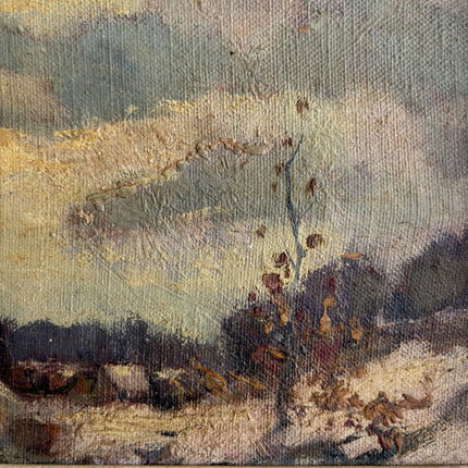 Rustic Seascape Oil Painting "Rock Cliff" Expressive Small Art Holland Art Shop