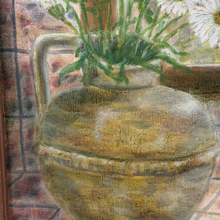 Authentic Still Life Oil Painting "Daisy Bouquet" Detailed Artwork Holland Art Shop