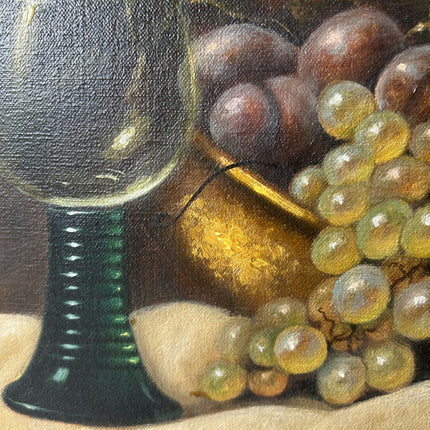 Rustic Floral Still Life Oil Painting "Peach Roses" Detailed Art Holland Art Shop