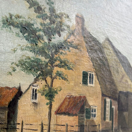 Rustic Farm Oil Painting "Thatched Cottage" Classic Art Holland Art Shop