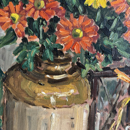Authentic Floral Still Life Oil Painting "Autumn Flowers" Classic Art Holland Art Shop