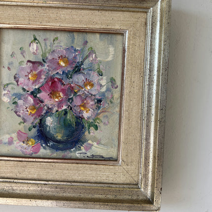 Authentic Oil Painting Flowery Still Life "Floral Arrangement" Fine Belgique Art Holland Art Shop