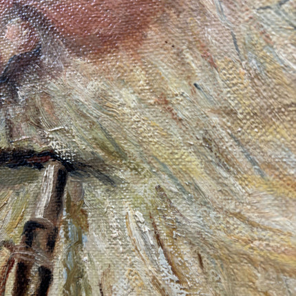 Elegant Interior Oil Painting "Bearded Piper" Detailed Art Holland Art Shop