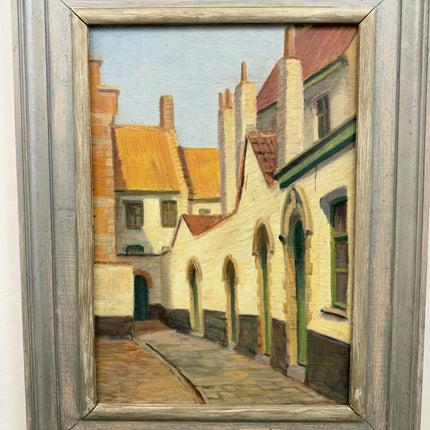 Traditional Cityscape Oil Painting "Arched Walkway" Elegant Artwork Holland Art Shop