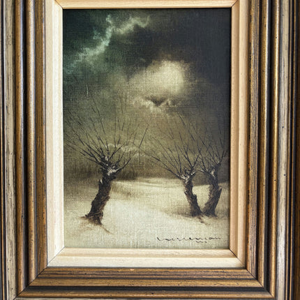 Original Landscape Oil Painting "Gnarled Trees" Timeless Small Artwork Holland Art Shop