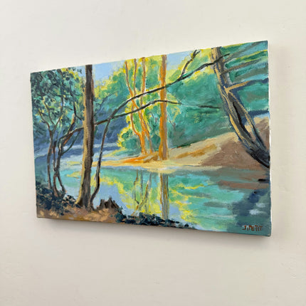 Expressive Scenery Oil Painting "Coastal Trees" Refined Art Holland Art Shop