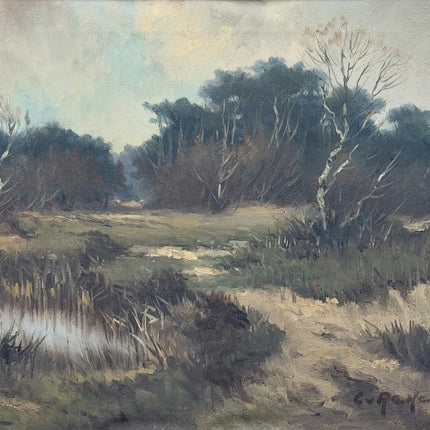 Refined Landscape Oil Painting "Bare Trees" Timeless Artwork Holland Art Shop