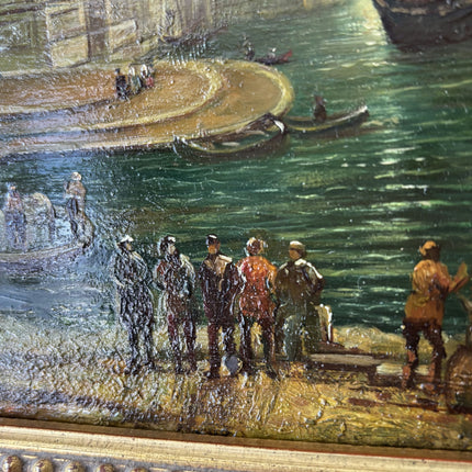 Handcrafted Interior Oil Painting "Golden Frame" Vintage Small Artwork Holland Art Shop