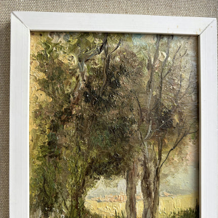 Expressive Landscape Oil Painting "Framed Painting" Handcrafted Small Art Holland Art Shop