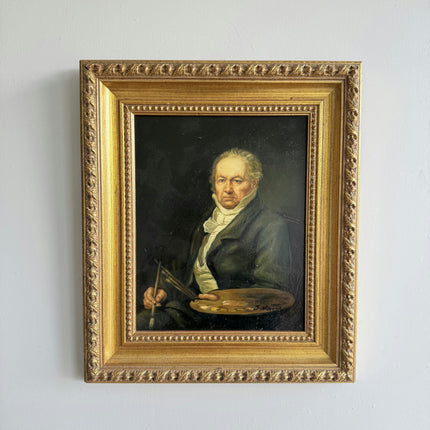 Timeless Portrait Oil Painting "Seated Painter" Original Small Artwork Holland Art Shop