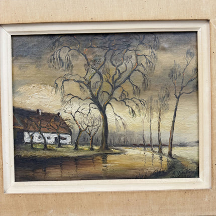 Timeless Landscape Oil Painting "Waving Willow" Vintage Art Holland Art Shop