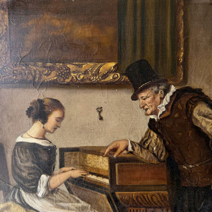 Classic Figurative Oil Painting "Young Pianist" Expressive Artwork Holland Art Shop