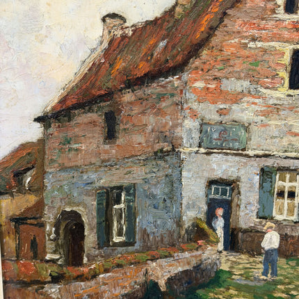 Expressive Landscape Oil Painting "Thatched House" Timeless Artwork Holland Art Shop