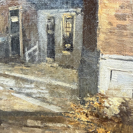 Rustic Cityscape Oil Painting "Stone Arch" Original Artwork Holland Art Shop