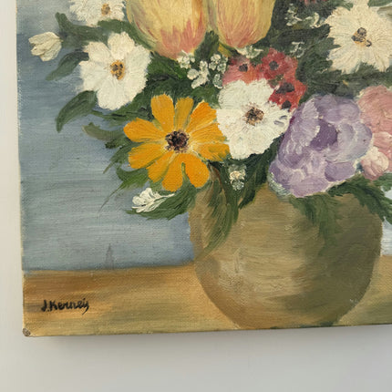 Detailed Floral Still Life Oil Painting "Flower Vase" Timeless Small Art Holland Art Shop