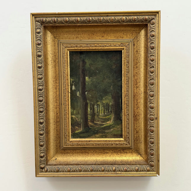 Traditional Landscape Oil Painting "Gilded Frame" Elegant Small Artwork Holland Art Shop