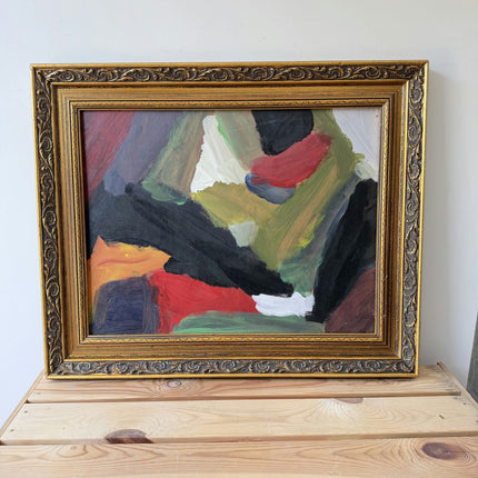 Timeless Abstract  Oil Painting "Gilded Frame" Expressive Art Holland Art Shop
