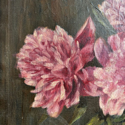 Traditional Floral Still Life Oil Painting "Pink Bouquet" Refined Artwork Holland Art Shop