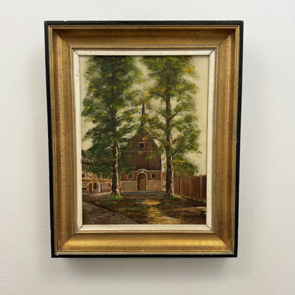 Refined Cityscape Oil Painting "Canvas Back" Original Artwork Holland Art Shop