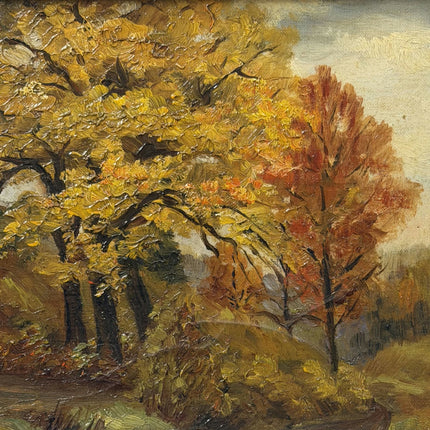 Rustic Landscape Oil Painting "Golden Tree" Classic Artwork Holland Art Shop