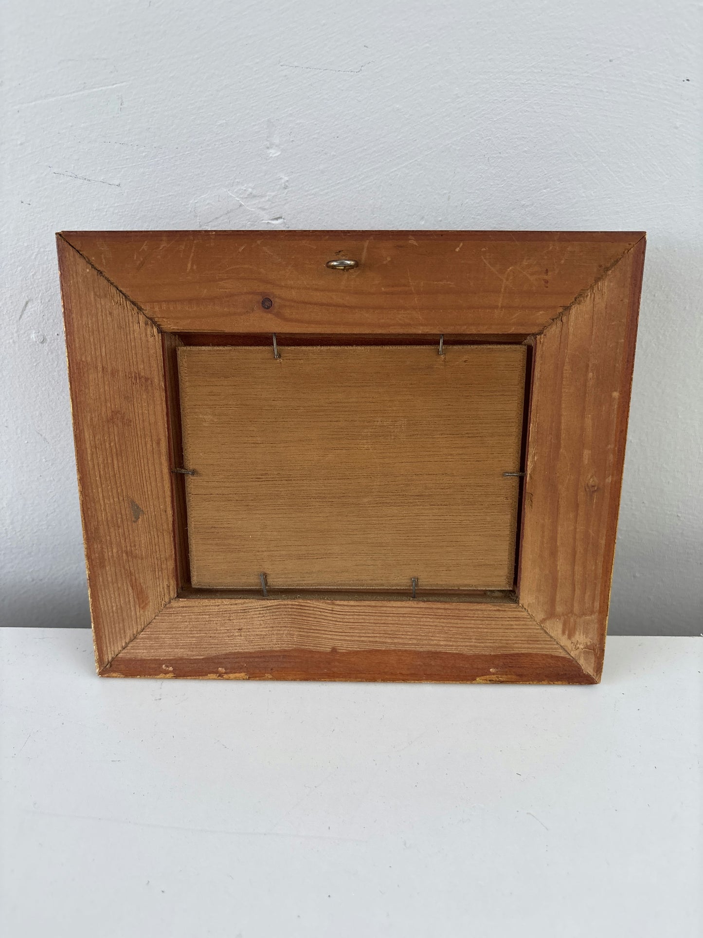 Remarkable Oil Painting Winter Landscape "Windmill Scene" Intriguing Small Art