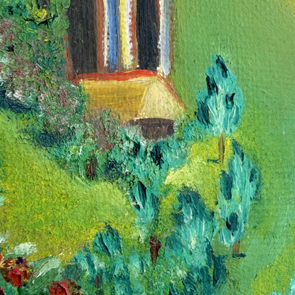 Classic Landscape Oil Painting "Terrace Balustrade" Authentic Artwork Holland Art Shop