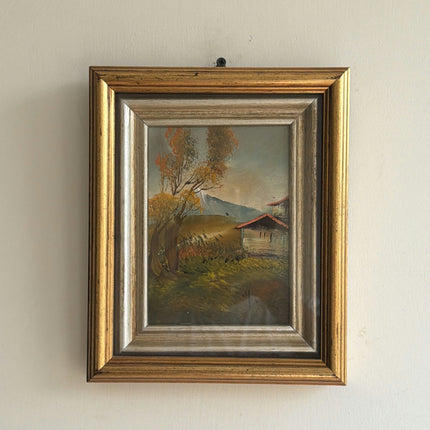 Elegant Landscape Oil Painting "Framed Painting" Handcrafted Small Artwork Holland Art Shop