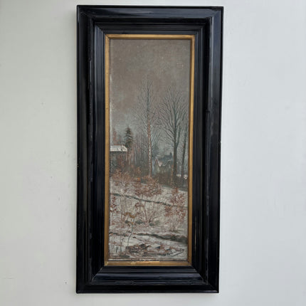 Expressive Winter Landscape Oil Painting "Framed Painting" Classic Large Artwork Holland Art Shop
