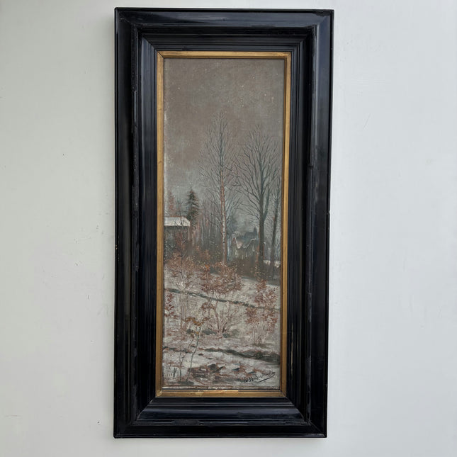 Expressive Winter Landscape Oil Painting "Framed Painting" Classic Large Artwork Holland Art Shop