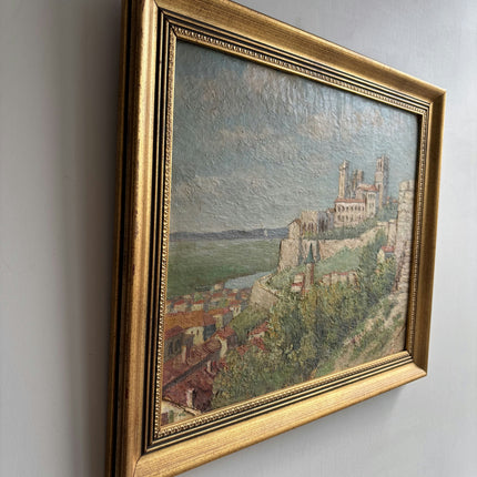 Rustic Seascape Oil Painting "Small Boat" Authentic French Artwork Holland Art Shop