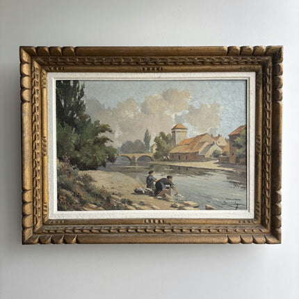 Classic Landscape Oil Painting "Painted River" Elegant Art Holland Art Shop