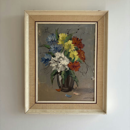 Vintage Floral Still Life Oil Painting "Flower Vase" Refined Art Holland Art Shop