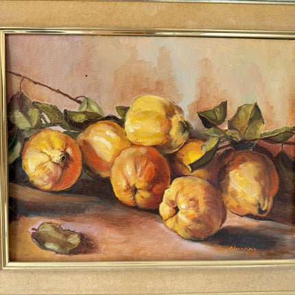Expressive Still Life Oil Painting "Quince Cluster" Detailed Art Holland Art Shop